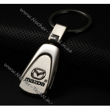Авто брелок Mazda (Mazda) на ключі, овальний, метал - на подарунок
